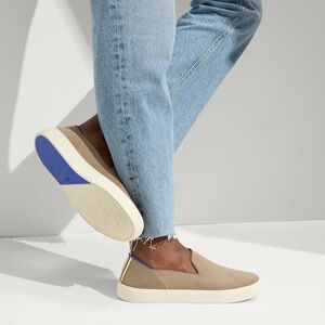 Rothy’s The Original Slip On Sneaker in Latte Brown Size 8